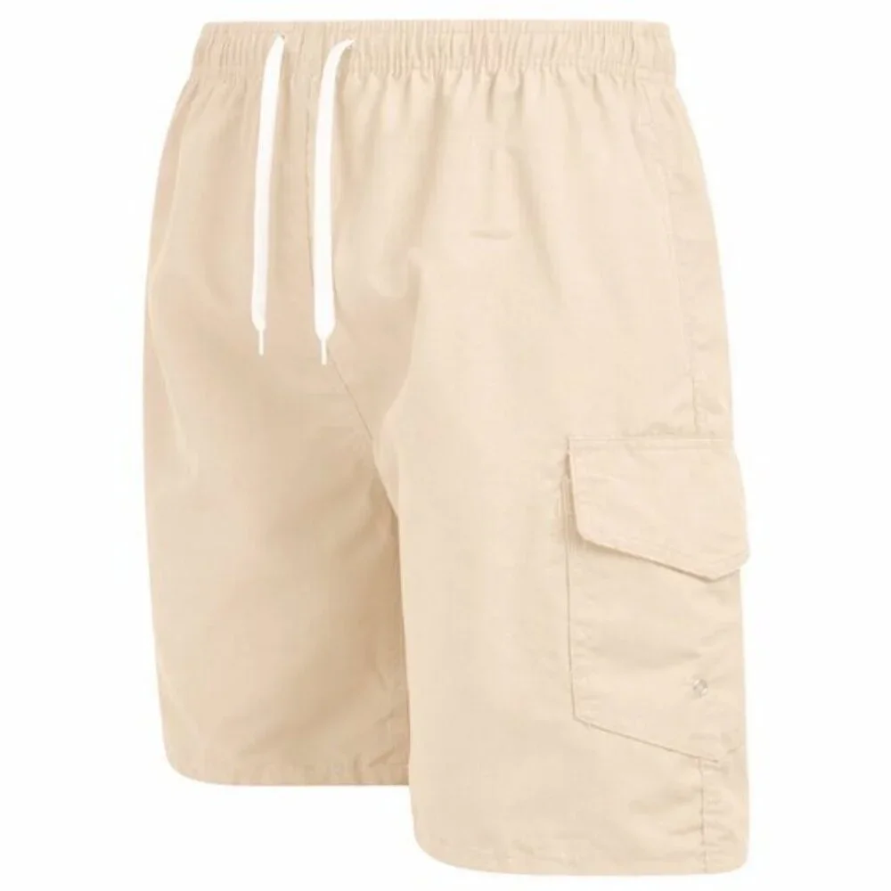 Men’s 2 Pack Cargo Swim Trunks Mesh Lined Quick Dry Beach Shorts Pockets - Picture 3 of 5